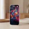Abstract - Explosie - Neonkleuren Telefoonhoesje iPhone 17 Pro klein -sfeer2
