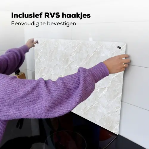 Oppervlakte - Textuur - Grijs Inductie beschemer met haakjes klein 777 -ky-ophangen-nl