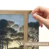 Italiaans landschap met parasoldennen - Kunst - Oude meesters Light Box met batterij (Wandlamp) middel -USP_websiteprintNL