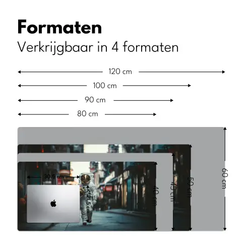 Boeket - Bloemen - Kleurrijk - Astronaut Muismat XXL klein -sfeer5