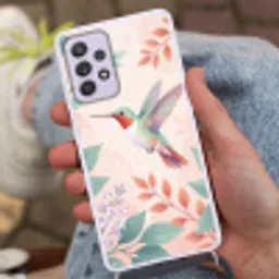 Kolibrie - Vliegen - Natuur - Illustratie - Kleurrijk Hoesje Samsung Galaxy A52 5G met koord klein -sfeer3