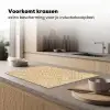 Gevlochten Natuur Inductie beschermer vinyl 3mm klein -sfeer1