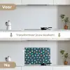 Zee - Dieren - Donkerblauw - Schelpen keuken achterwand spatscherm klein 900 -voor_na_NL
