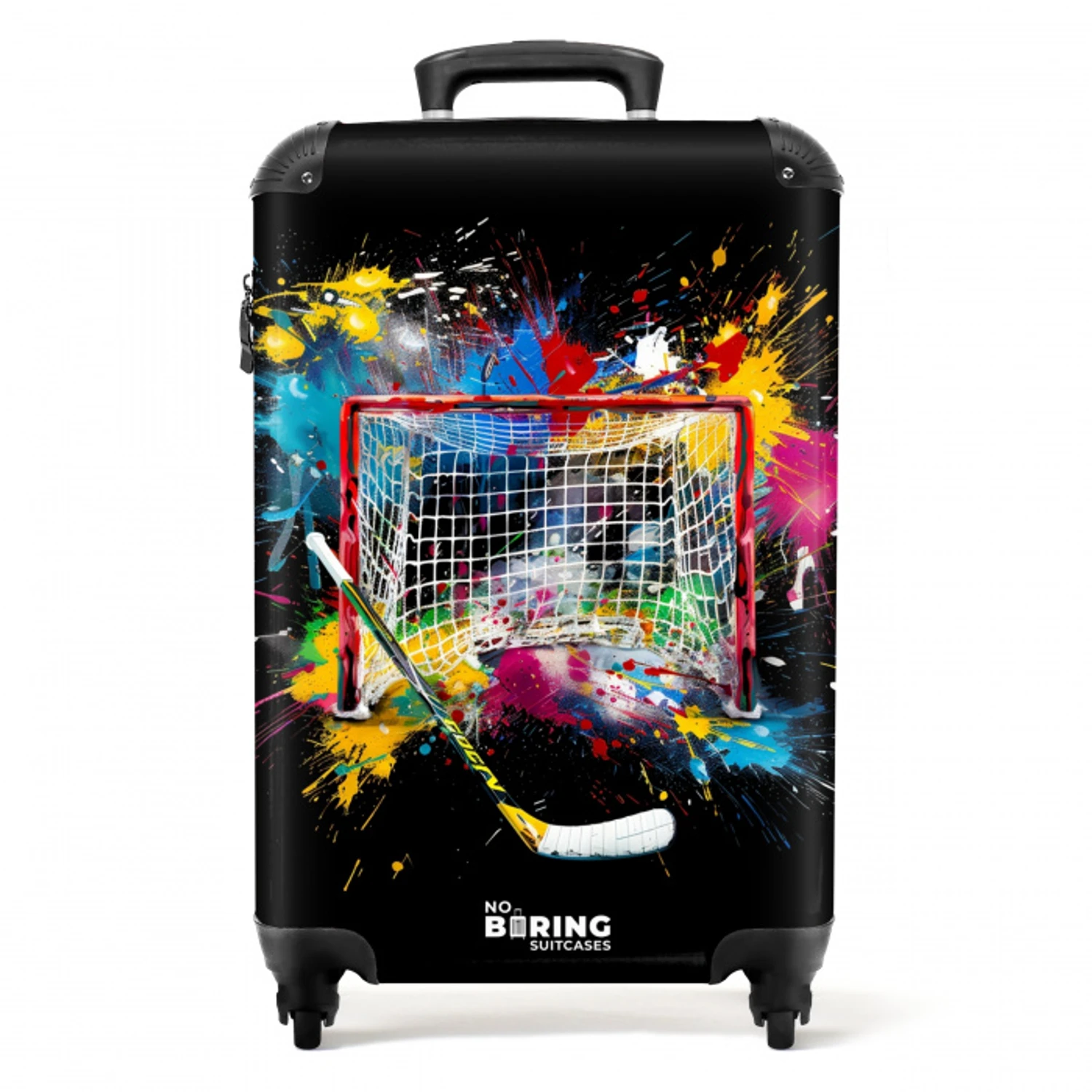 Hockey met verf NBS - Handbagage koffer - Unisex middel -productfoto_recht