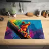 Kikker - Felgekleurd - Tak - Regenboog Inductie beschermer vinyl 3mm klein -sfeer5