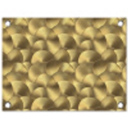 Modern - Cirkel - Goud tuinposter los doek klein 239 -3d