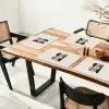 Halve cirkels - Aardetinten - Grafisch Placemat vinyl groot -zzsfeer4_Kitchenyeah-website