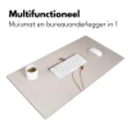 Papaverbollen - Droogbloemen - Minimalistisch - Beige - Rustig Muismat XXL klein -sfeer4