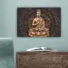 Boeddha - Mantra - Meditatie - Spiritueel - Koper canvas 2cm klein -sfeer4