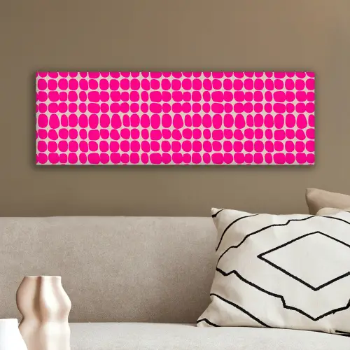 Stippen - Patroon - Roze canvas 2cm klein 828 -sfeer3