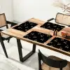 Patroon - Kersen - Goud - Chrome Placemat vinyl groot -zzsfeer4_Kitchenyeah-website