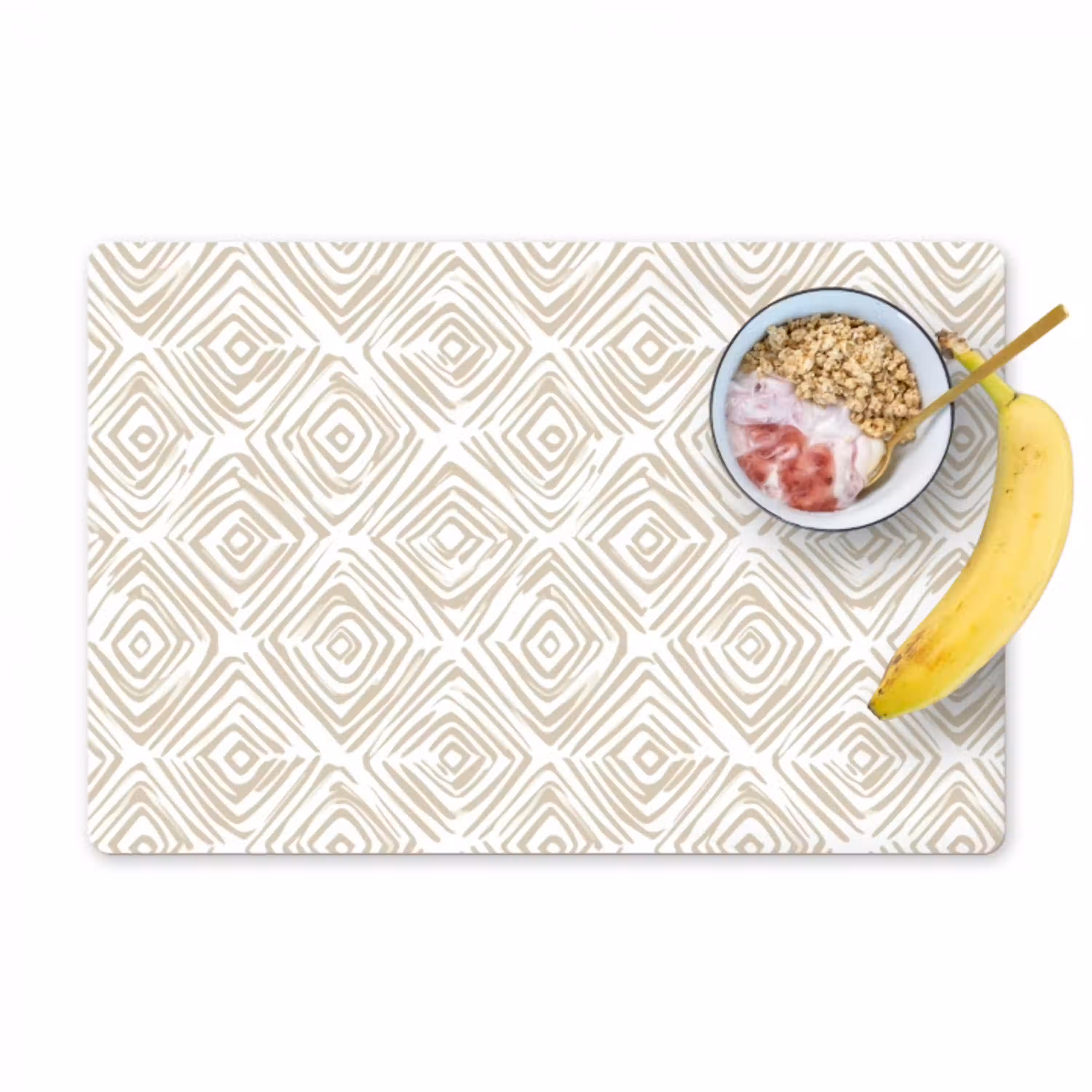 Abstract - Ruit - Beige Placemat vinyl groot 368 -zzzproduct_Kitchenyeah-website