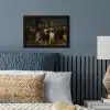 De Nachtwacht - Kunst - Oude meesters - Rembrandt fotolijst zwart zonder passe partout klein -sfeer3