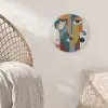 Geometrisch - Strakke vormen - Kleurrijk Akoestische PET Vilt - Rond klein -sfeer4