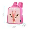 Giraffe - Wimpers - Minimalistisch - Roze Kinderrugzak - Roze middel -productfoto_formaten