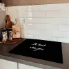 Quotes - Spreuken - Ik kook van jou - Liefde - Partner Inductie beschermer vinyl 3mm groot -sfeer3