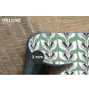 Retro - Modern - Groen Placemat vinyl groot 368 -closeup