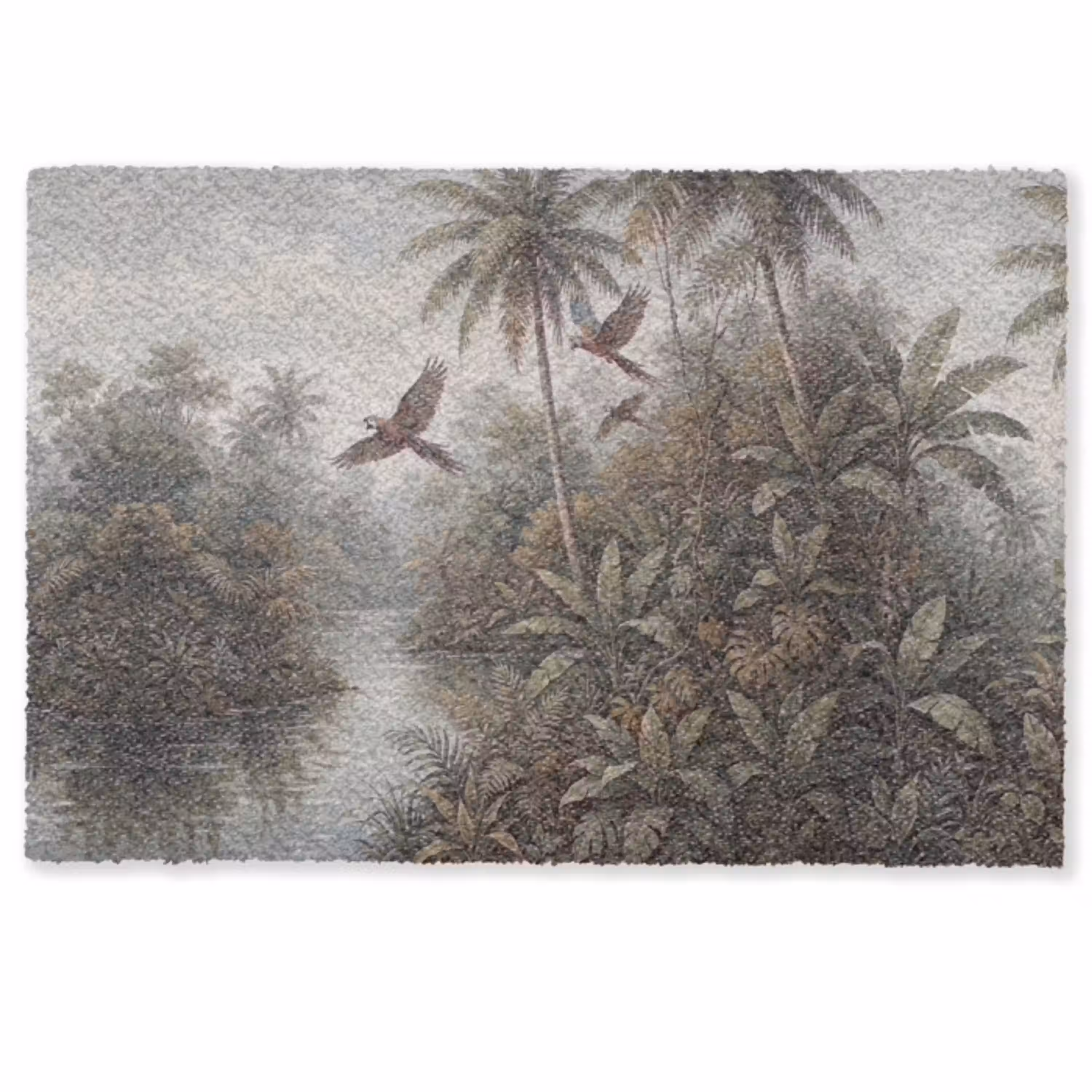 Vogel - Vliegend - Tropisch - Landschap - Klassiek Deurmat klein -zkaufland3d