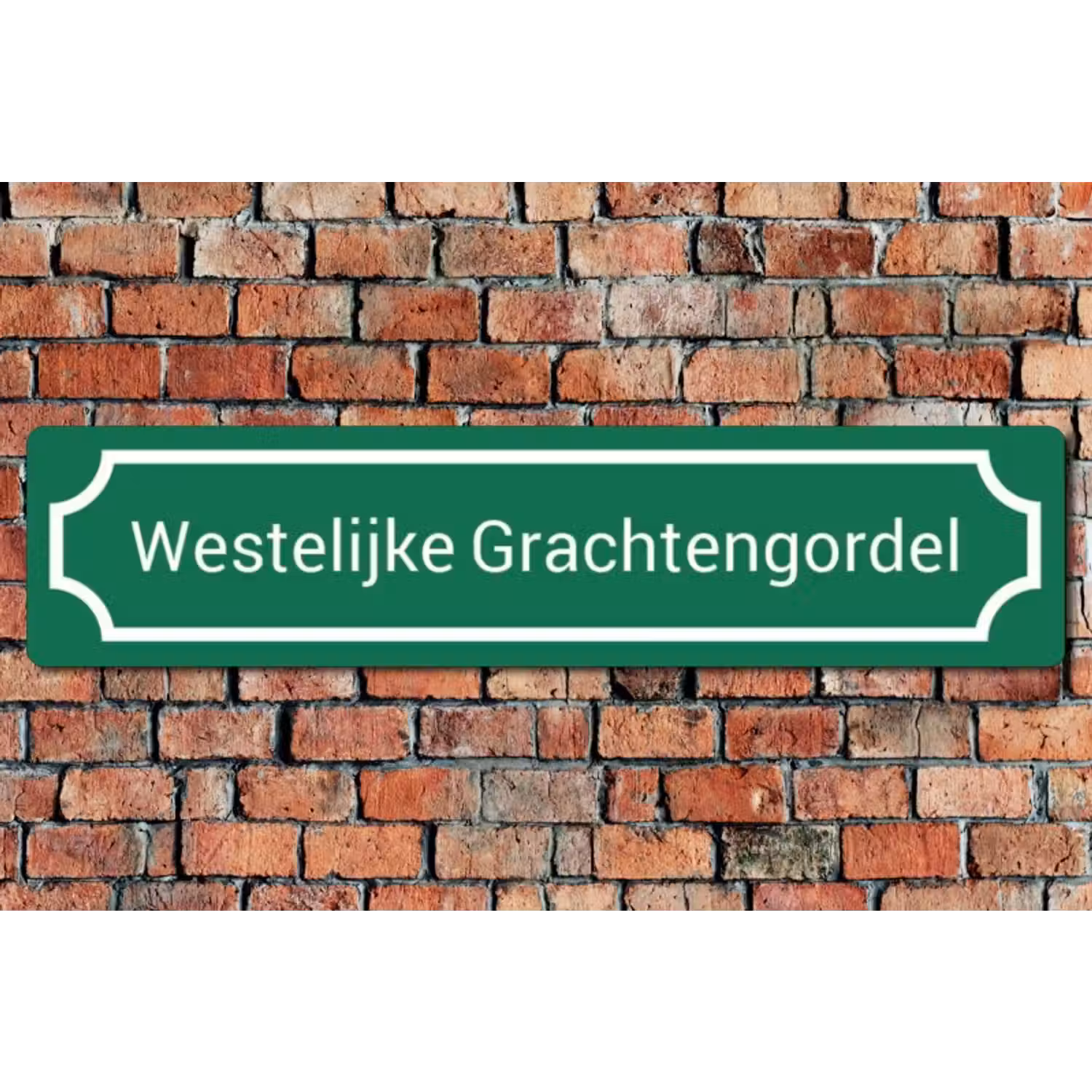 Straatnaambord groen - Traditioneel