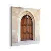 Houten - Deur - Lantaarn aluminium wit klein -3d