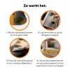 Dinosaurussen - Stekels - Herfstbladeren - Bruin Inductie beschermer vinyl 3mm klein -zzzzzzz-td-werking