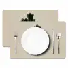 Eikenbladeren - Beige - Groen - Golvende randen Placemat vinyl groot -zzsfeer2_Kitchenyeah-website