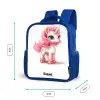 Eenhoorn met roze manen Kinderrugzak - Blauw middel -productfoto_formaten