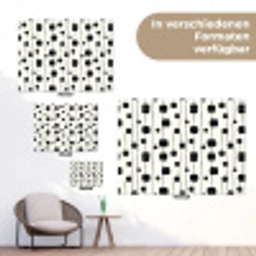 Grafisch - Modern - Zwart tuinposter los doek klein 239 -Xsfeer9_DE