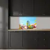 Bloemen - Kleurrijk - Blauw - Natuur keuken achterwand 2 middel -sfeer1