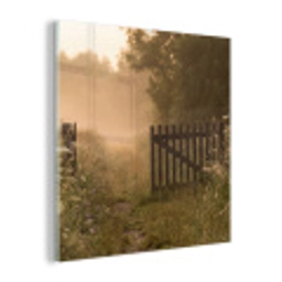 Hek - Natuur - Mist - Veld plexiglas 5mm klein -z3d