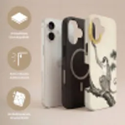 Aap - Maan - Goud Toughcase MagSafe Apple iPhone 17 klein -USP_Lagen_DE
