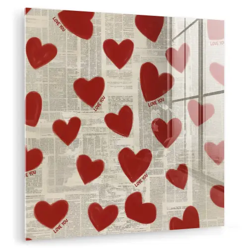 Hartjes - Krant - Loveyou plexiglas 5mm klein -zzzproduct_nieuw