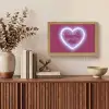 I liked it so it's mine - Neon hart - Roze Light Box met kabel (Tafellamp) klein -sfeer2