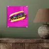 Hotdog - Roze - Retro plexiglas 5mm klein -sfeer3