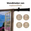 Doorkijk - Berg - Landschap - Uitzicht - Meer Wandkleed katoen klein -sfeer2