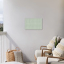 Ruitpatroon - Golvend - Groen Tuinposter op houten frame 2 cm dik klein 845 -sfeer1