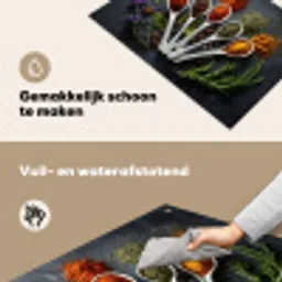 Lepels - Wit - Poeder - Kruiden Inductie beschemer met haakjes klein -ky-schoon-nl