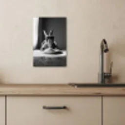 Konijn - Bunny - Zonnebril - Tafelkleed - Pasta - Schattig KitchenYeah - Keuken - Canvas klein -sfeer2