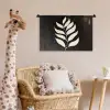 Blad - Wit - Minimalistisch Wandkleed katoen klein -wsfeer5_kind