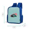 Hotrod turquoise Kinderrugzak - Blauw middel -productfoto_formaten