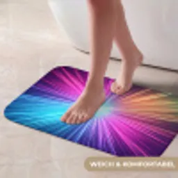 Abstract - Light - Burst - Modern - Colorful Badmat klein -USP_ZachtDE
