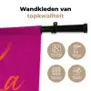 Oh la la - Oranje - Roze Wandkleed katoen klein -sfeer2