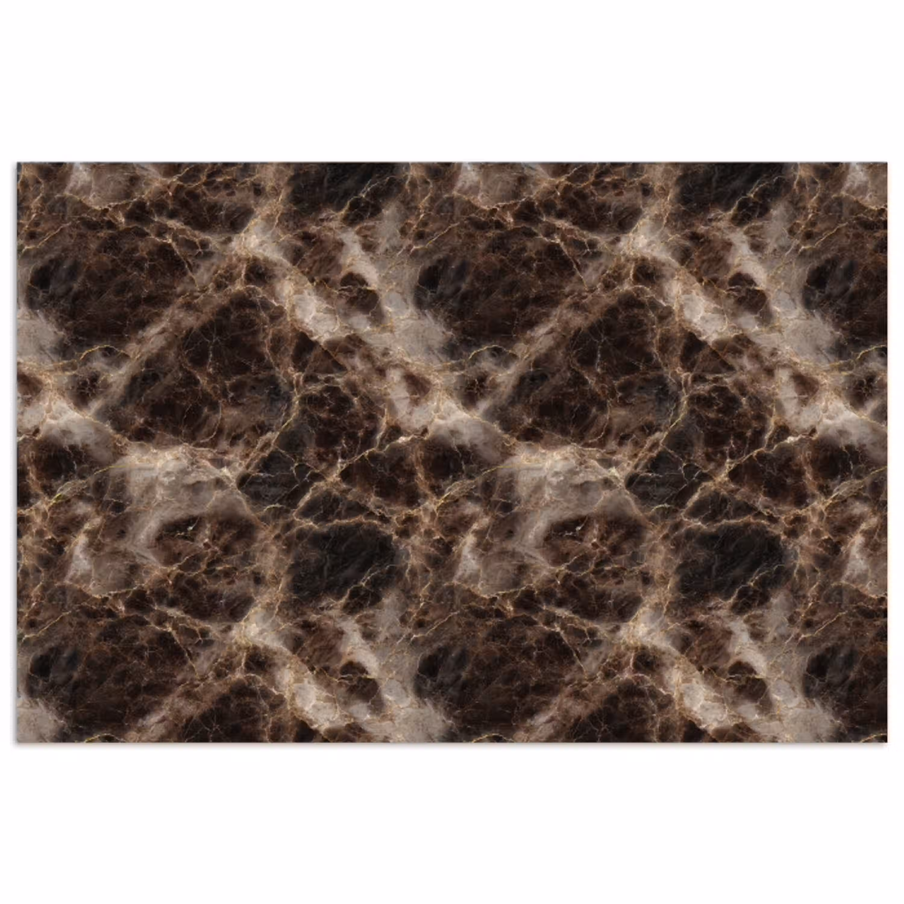 Bruin - Goud - Marmer poster papier klein 62 -3d