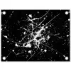 Verfspatten - Wit - Abstract - Explosie tuinposter los doek klein -3d