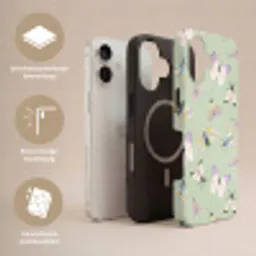 Vlinders - Insecten - Groen - Kleurrijk Toughcase MagSafe Apple iPhone 17 klein -USP_Lagen_NL