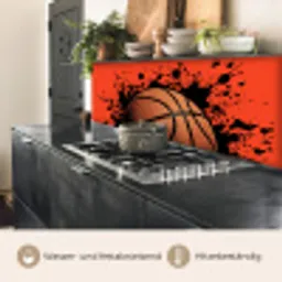 Basketbal - Verf - Sport - Oranje keuken achterwand 2 middel -usp_DE