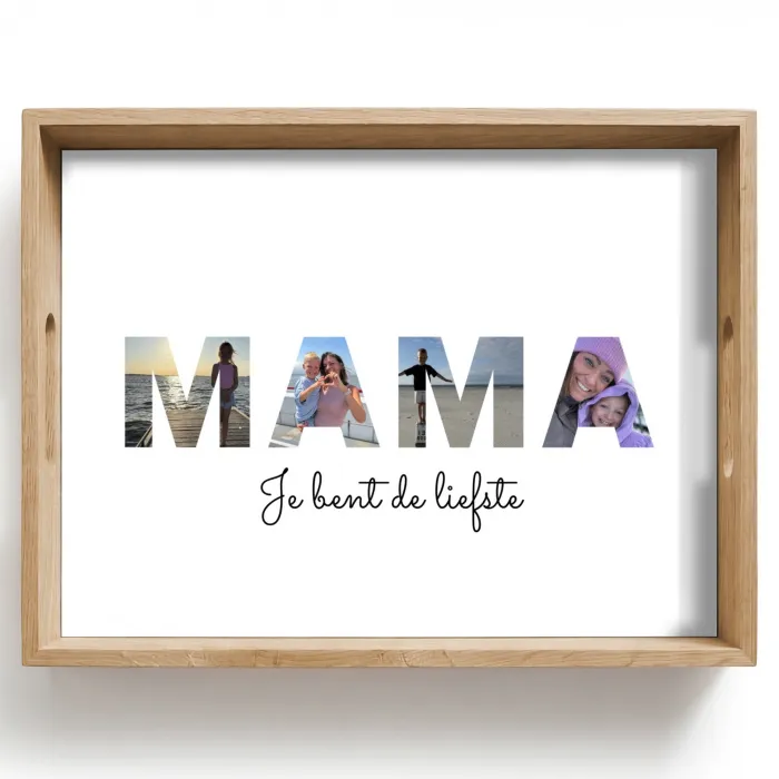 Mama - Lettercollage Dienblad Rechthoek middel -z3d_shopping