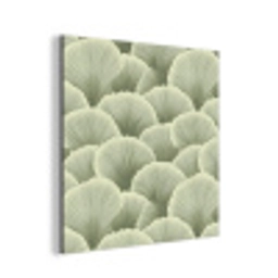 Waaier - Blad - Groen aluminium wit klein 46 -3d