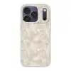 Lichtbeige - Goudbruine Nerven - Marmer Telefoonhoesje iPhone 17 Pro klein 878 -3d