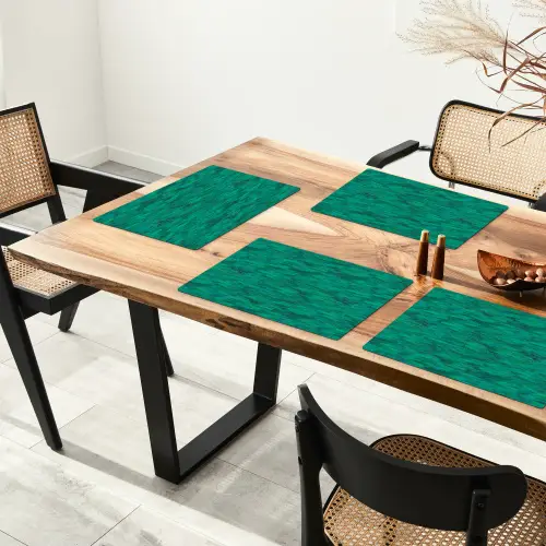Vloeiend - Olie - Texturen - Groen Placemat vinyl groot 368 -zzsfeer4_Kitchenyeah-website